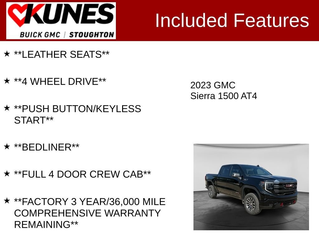 Used 2023 GMC Sierra 1500 AT4 Truck