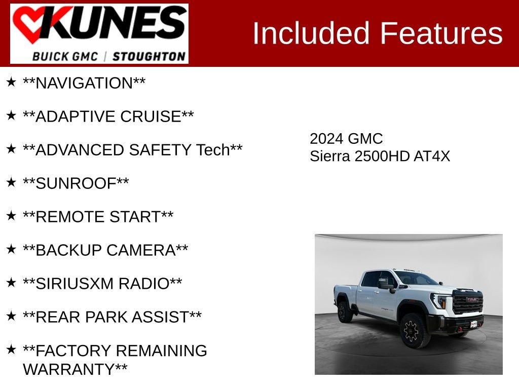 Used 2024 GMC Sierra 2500 HD AT4X Truck