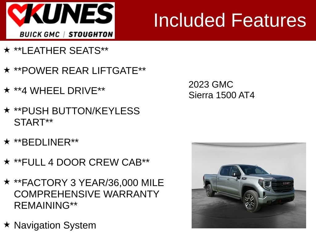 Used 2023 GMC Sierra 1500 AT4 Truck