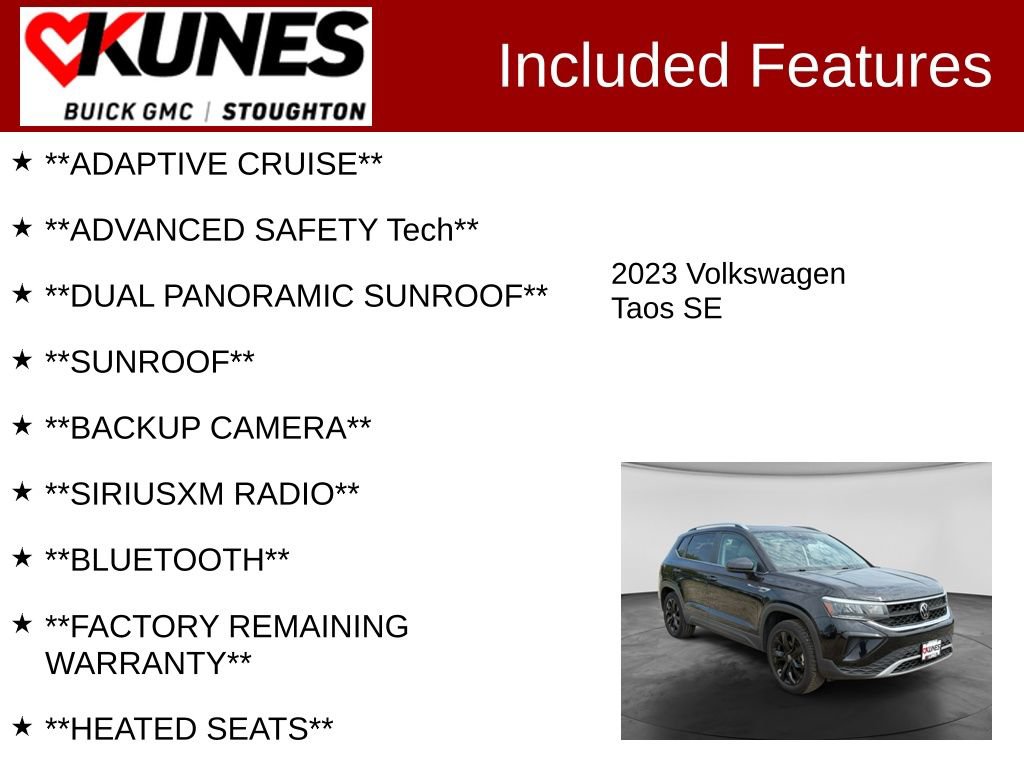 Used 2023 Volkswagen Taos SE