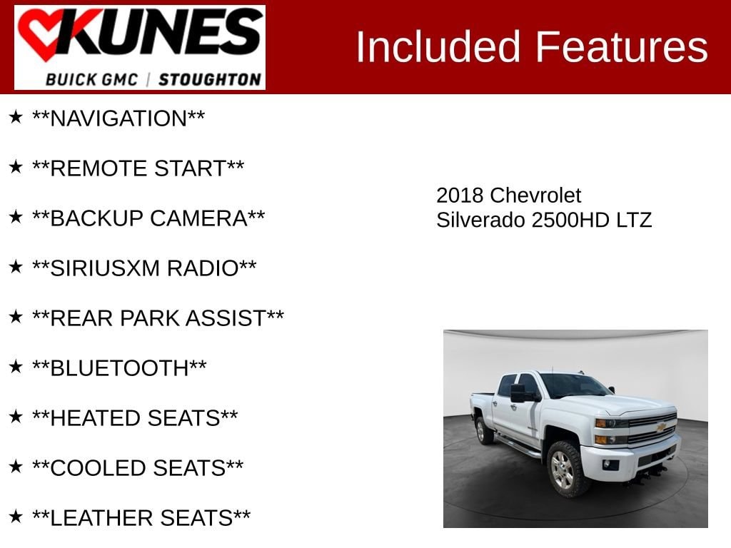 Used 2018 Chevrolet Silverado 2500 HD LTZ Truck
