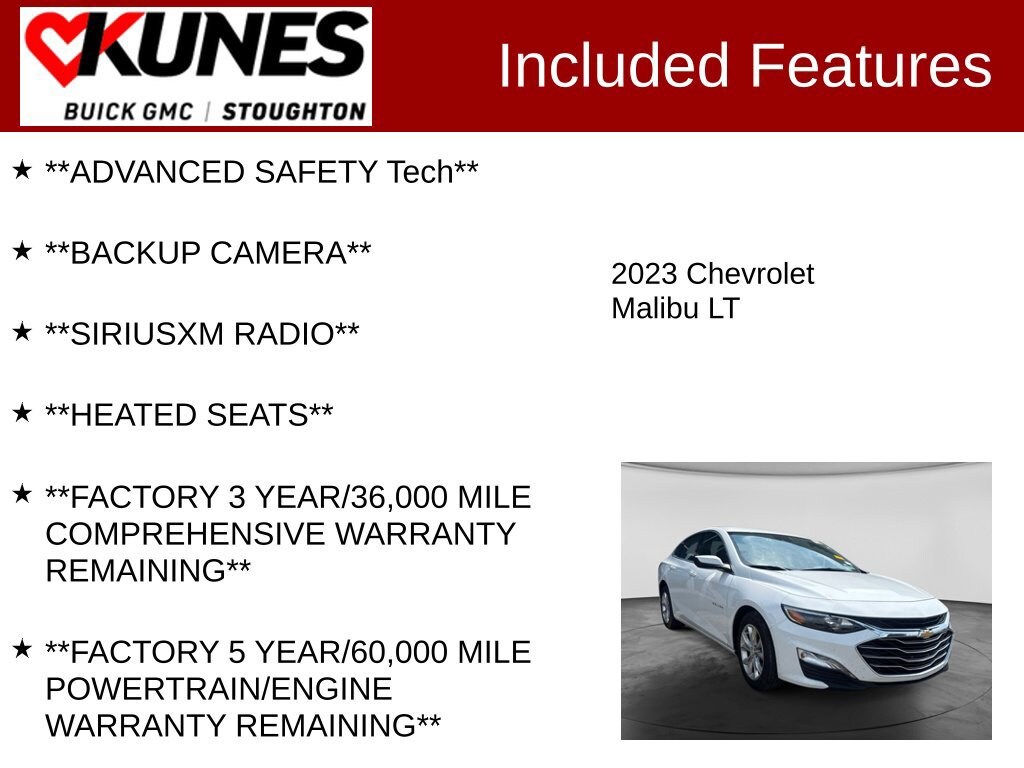 Used 2023 Chevrolet Malibu LT Car