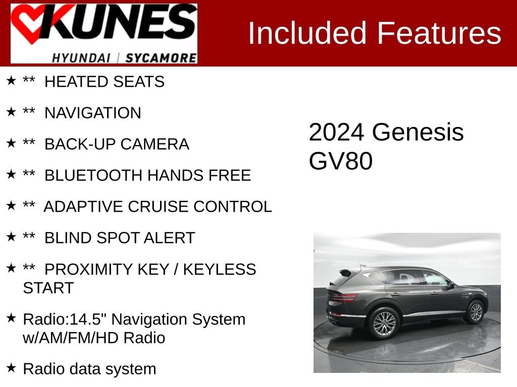Used 2024 Genesis GV80 2.5T SUV