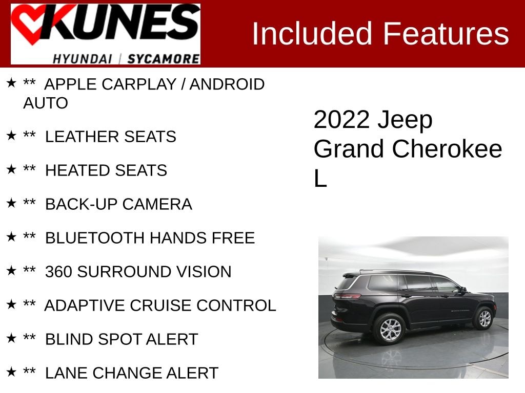 Used 2022 Jeep Grand Cherokee L Limited SUV