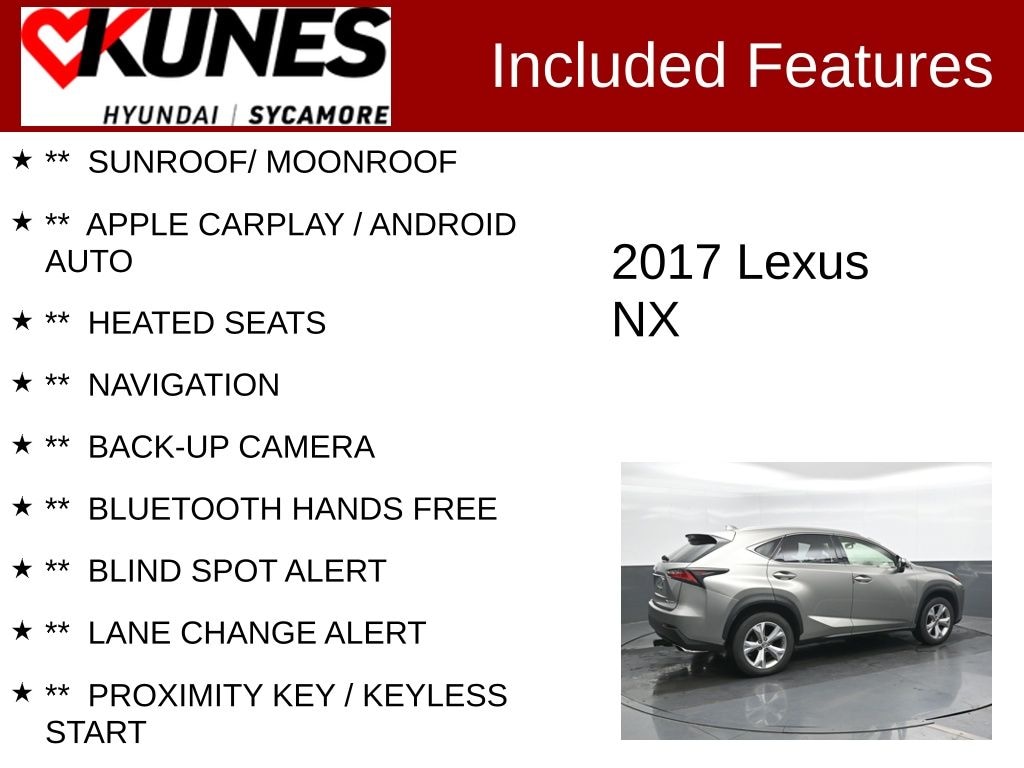 Used 2017 Lexus NX 200t SUV