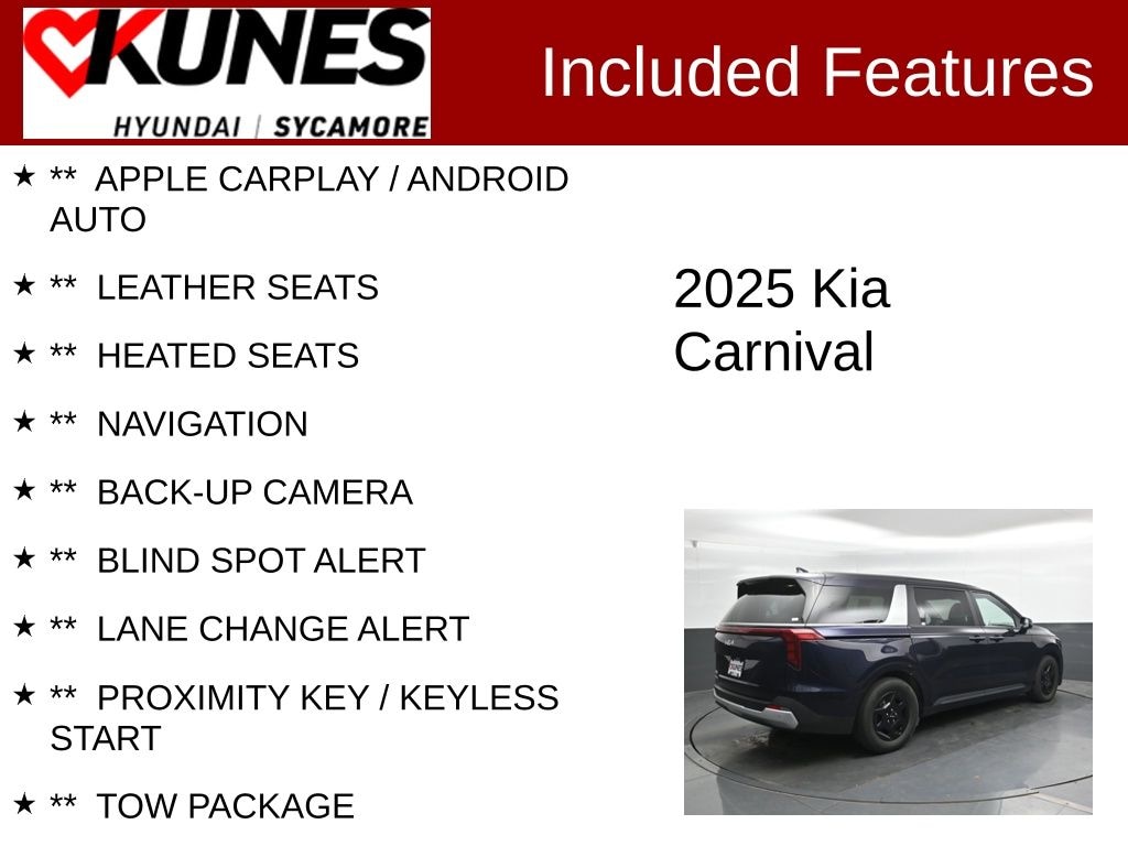 Used 2025 Kia Carnival LXS Van Passenger Van