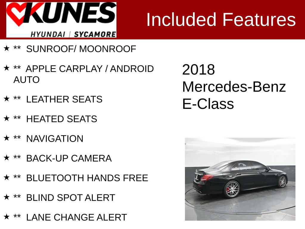 Used 2018 Mercedes-Benz E-Class E 63 S AMG® Sedan