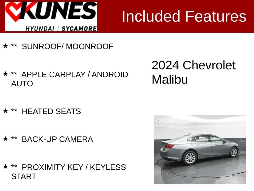 Used 2024 Chevrolet Malibu LT Sedan