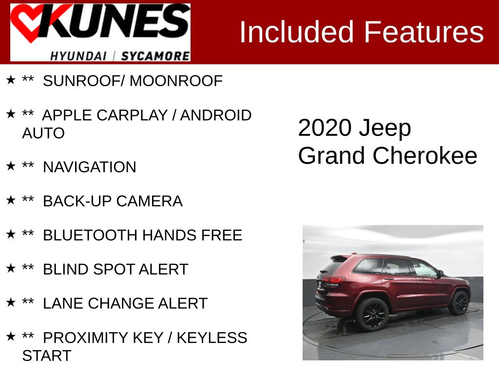 Used 2020 Jeep Grand Cherokee Altitude SUV