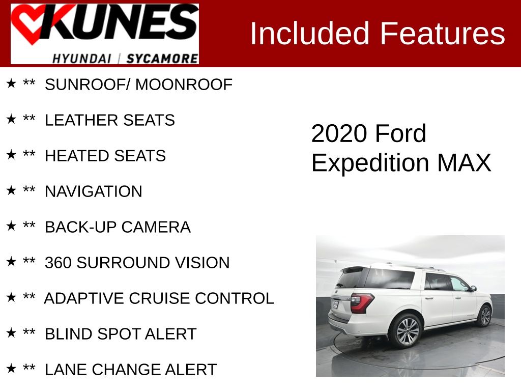 Used 2020 Ford Expedition Max Platinum SUV