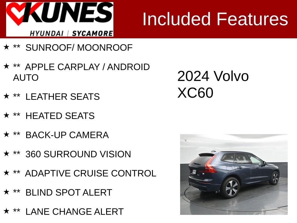 Used 2024 Volvo XC60 Recharge Plug-In Hybrid T8 Plus Dark Theme SUV
