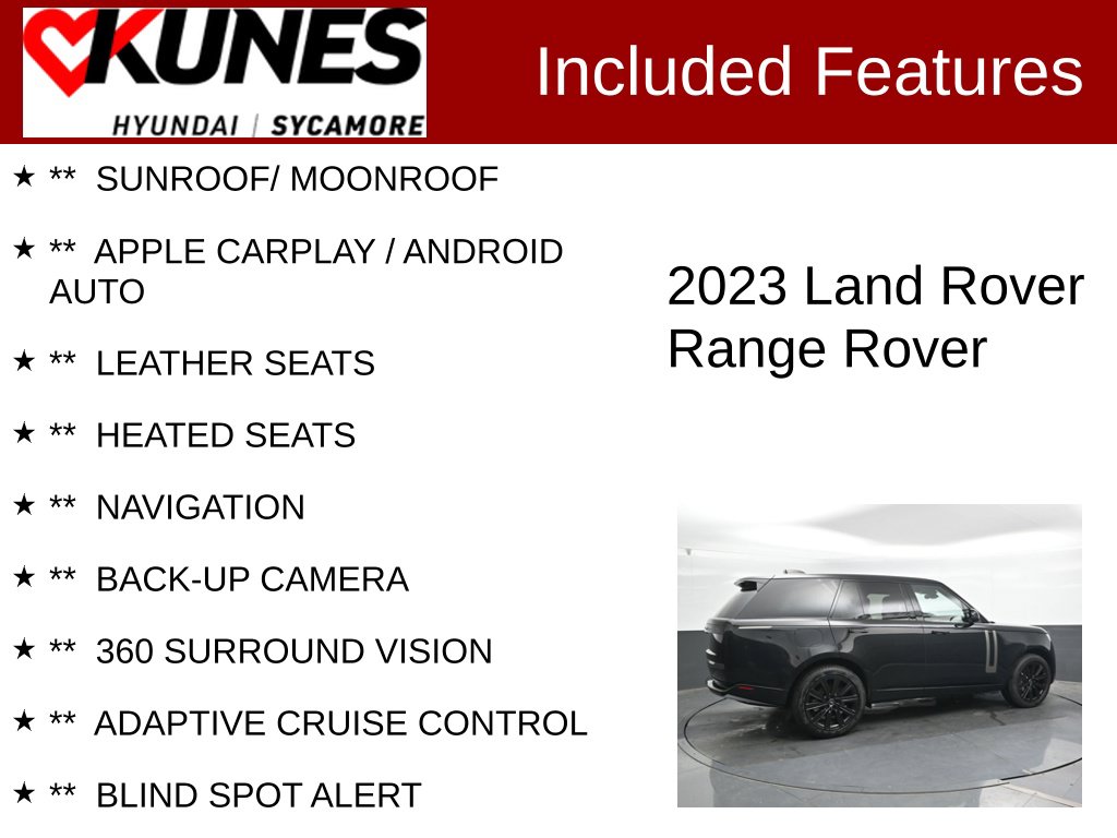 Used 2023 Land Rover Range Rover SE SUV
