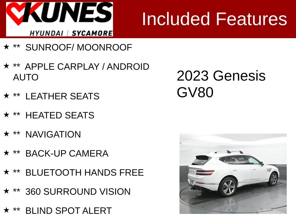 Used 2023 Genesis GV80 3.5T Advanced + SUV