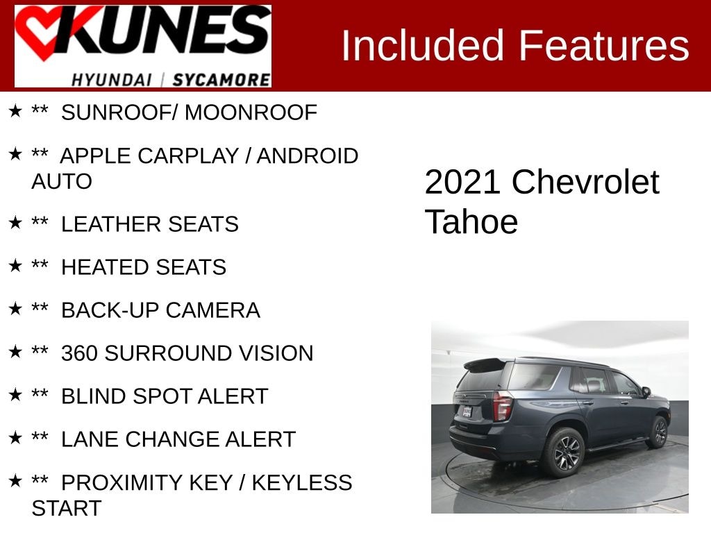 Used 2021 Chevrolet Tahoe Z71 SUV