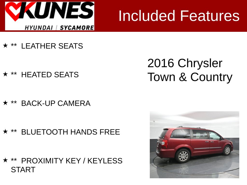 Used 2016 Chrysler Town & Country Touring Minivan/Van