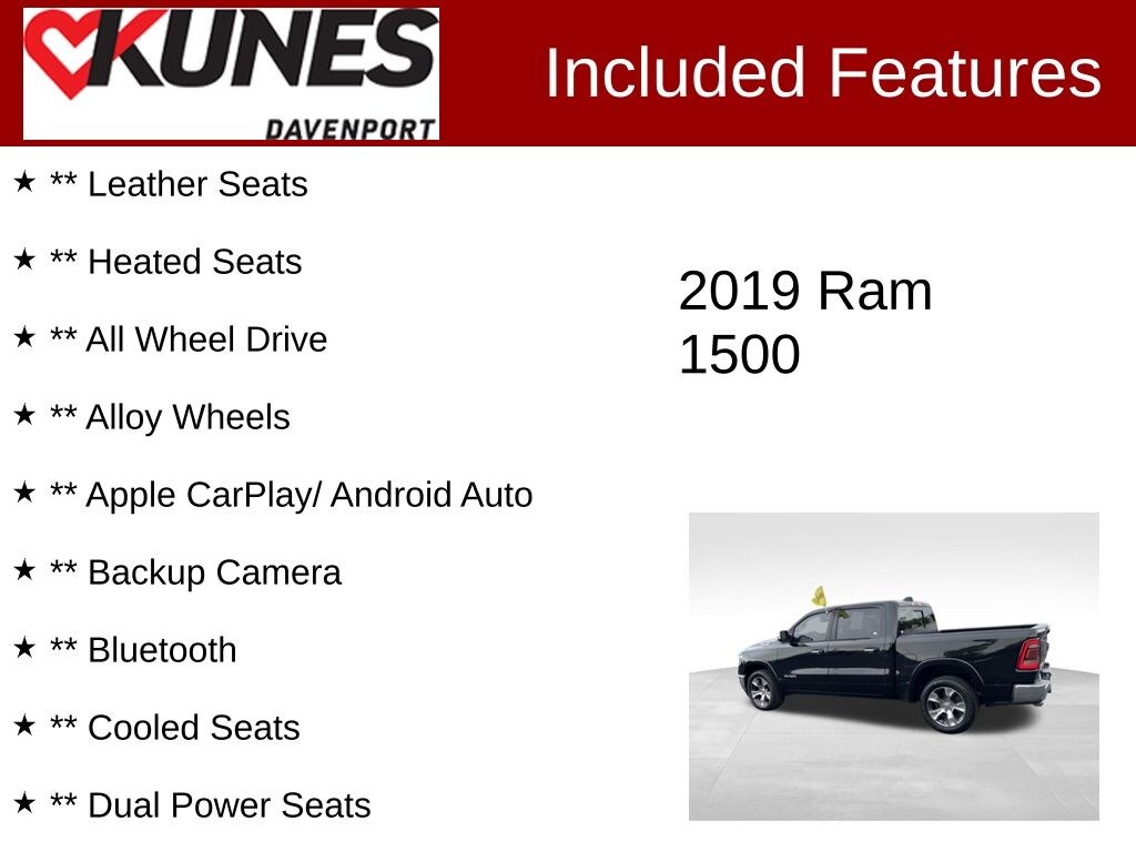 Used 2019 Ram 1500 Laramie Truck Crew Cab
