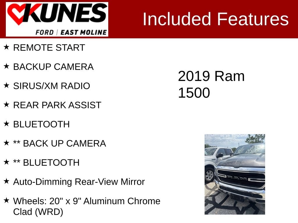 Used 2019 Ram 1500 Big Horn/Lone Star Truck Crew Cab