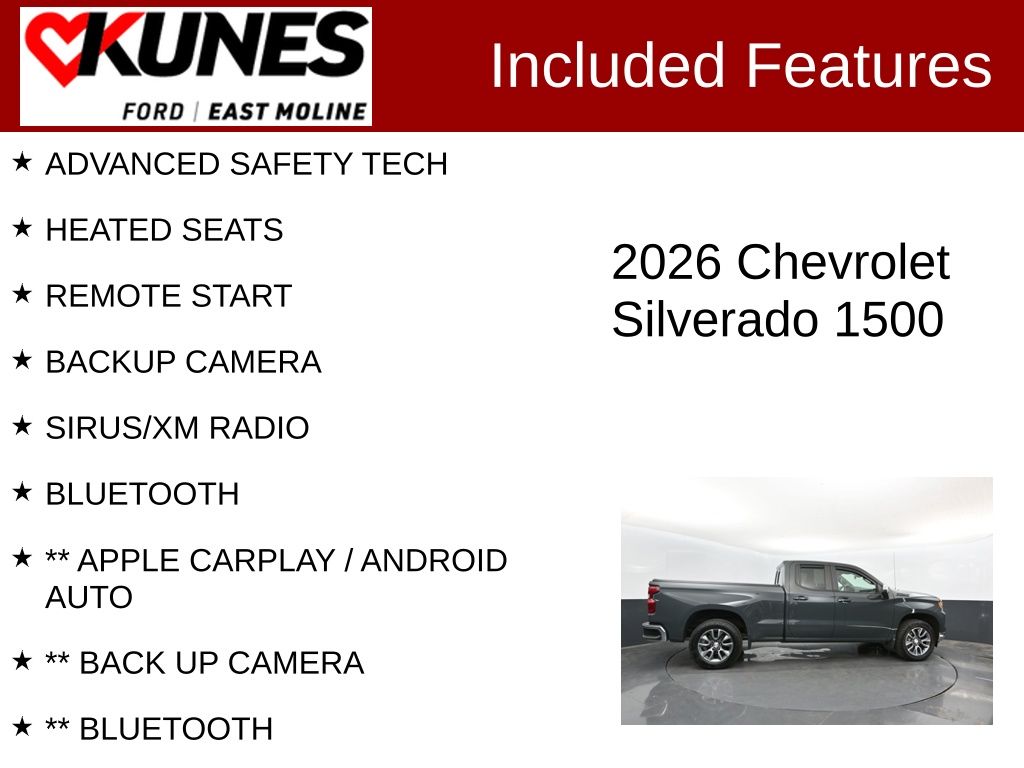 Used 2026 Chevrolet Silverado 1500 LT LT1 Truck Double Cab