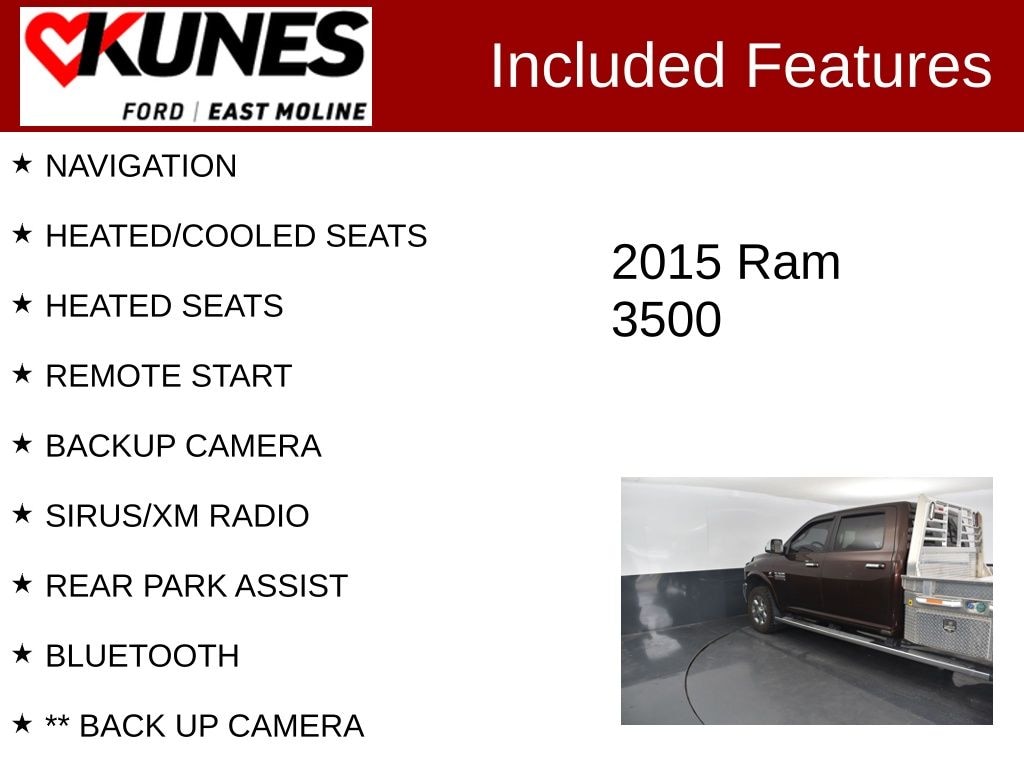 Used 2015 Ram 3500 Laramie Truck Crew Cab
