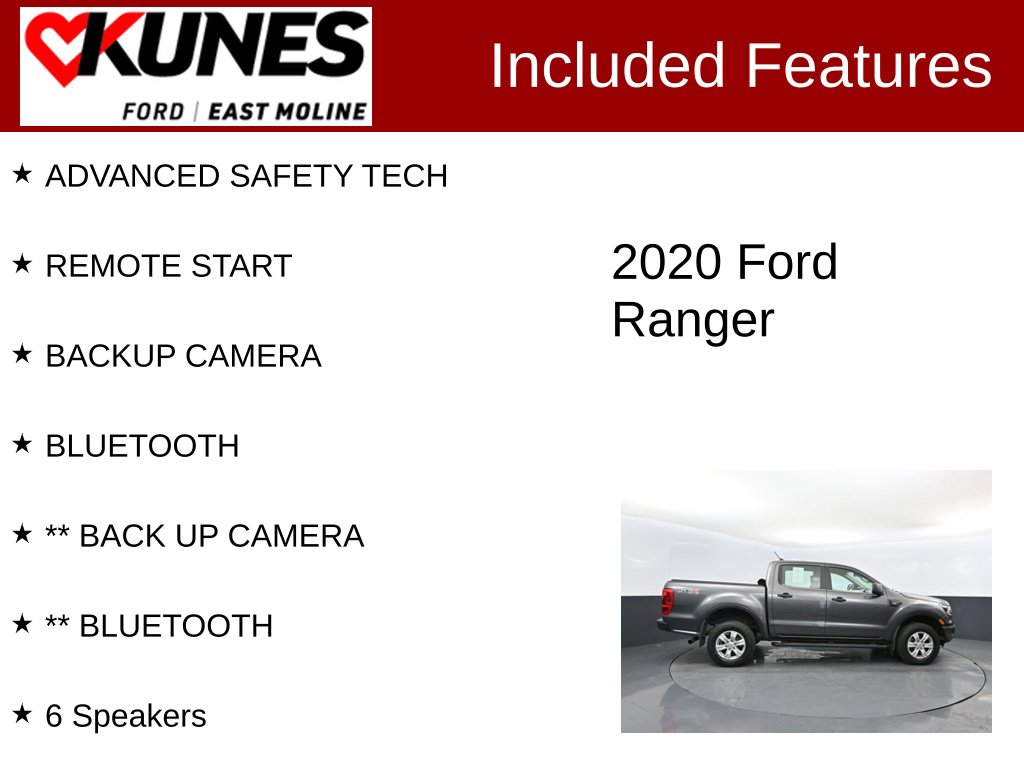 Used 2020 Ford Ranger XL Truck SuperCrew
