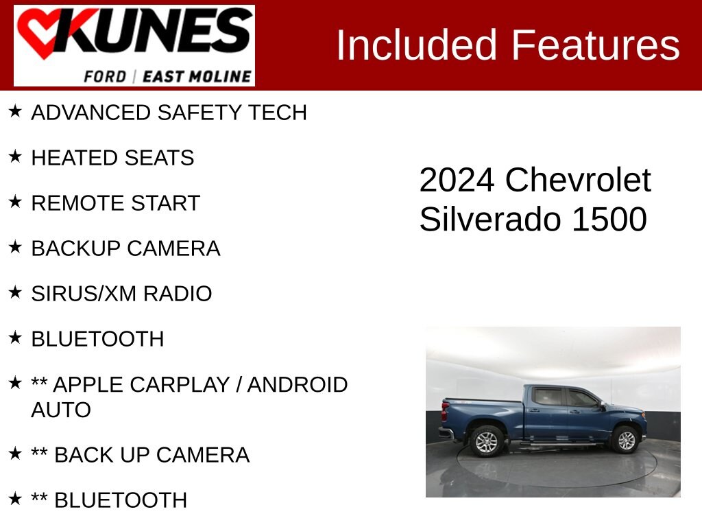 Used 2024 Chevrolet Silverado 1500 LT LT1 Truck Crew Cab