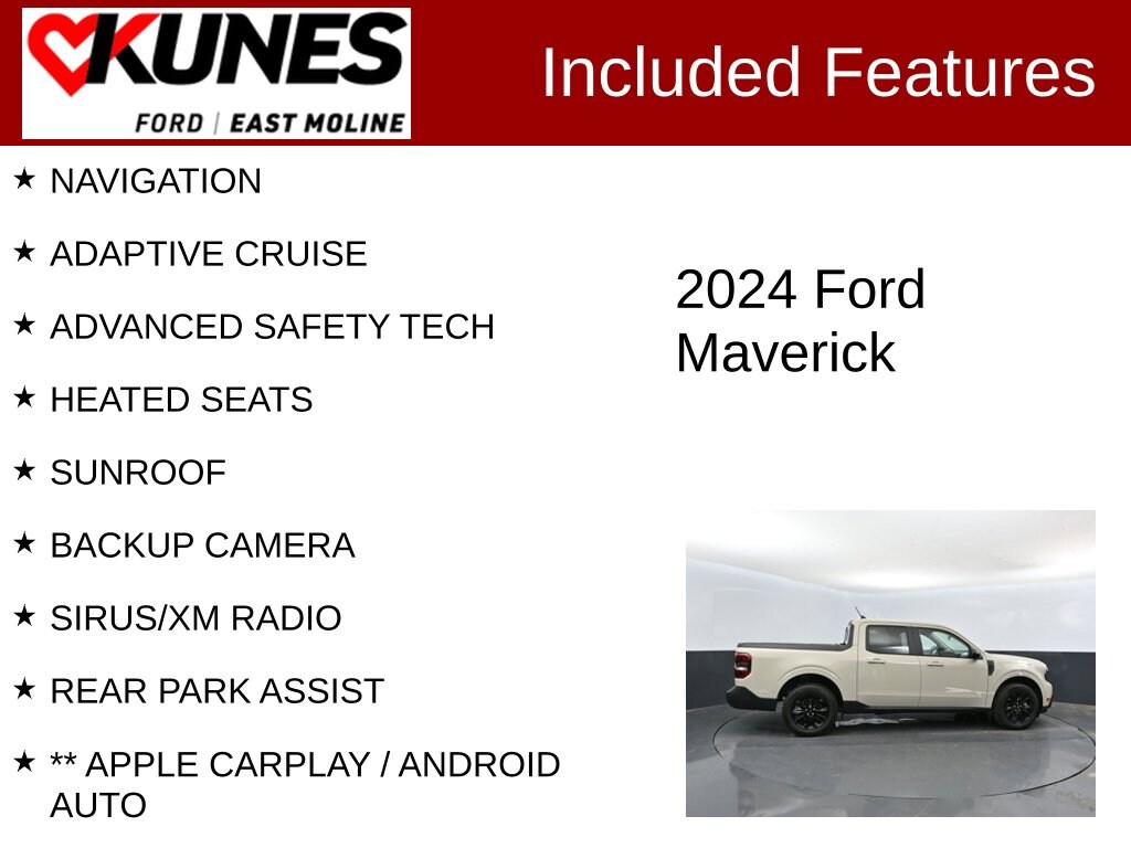 Used 2024 Ford Maverick Lariat Truck SuperCrew