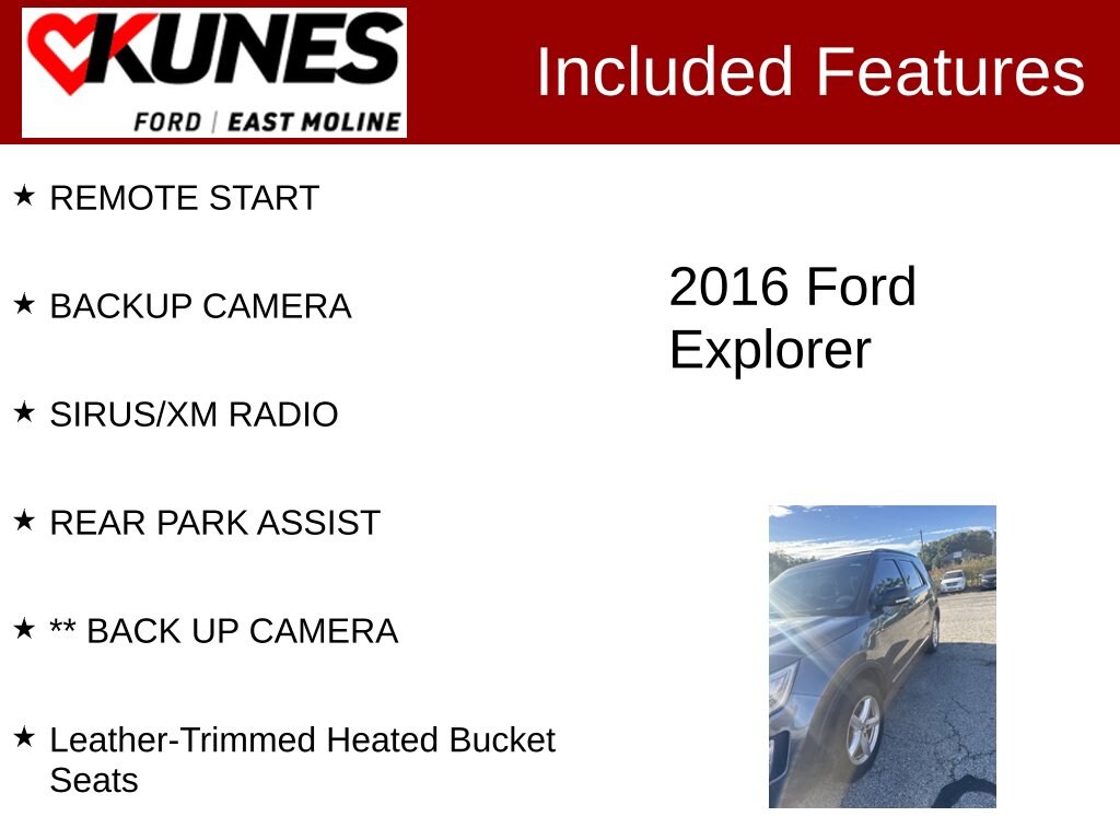 Used 2016 Ford Explorer XLT SUV