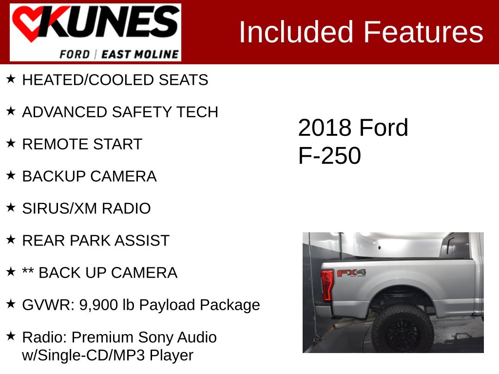 Used 2018 Ford F-250 Lariat Truck Crew Cab