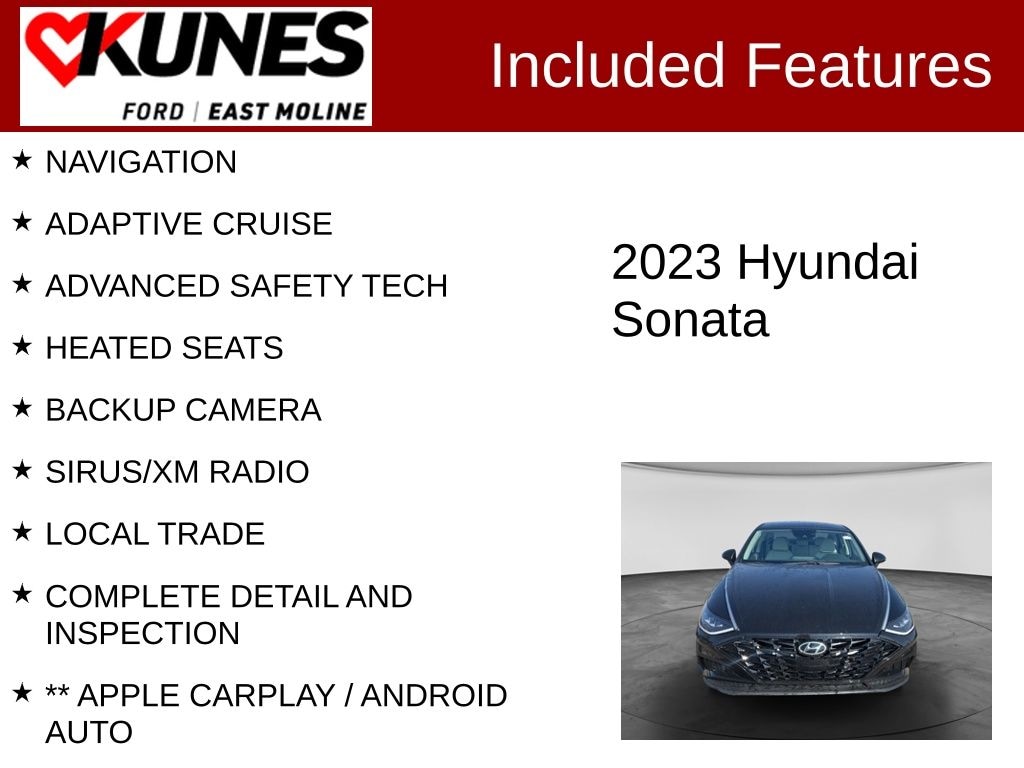 Used 2023 Hyundai Sonata SEL Sedan