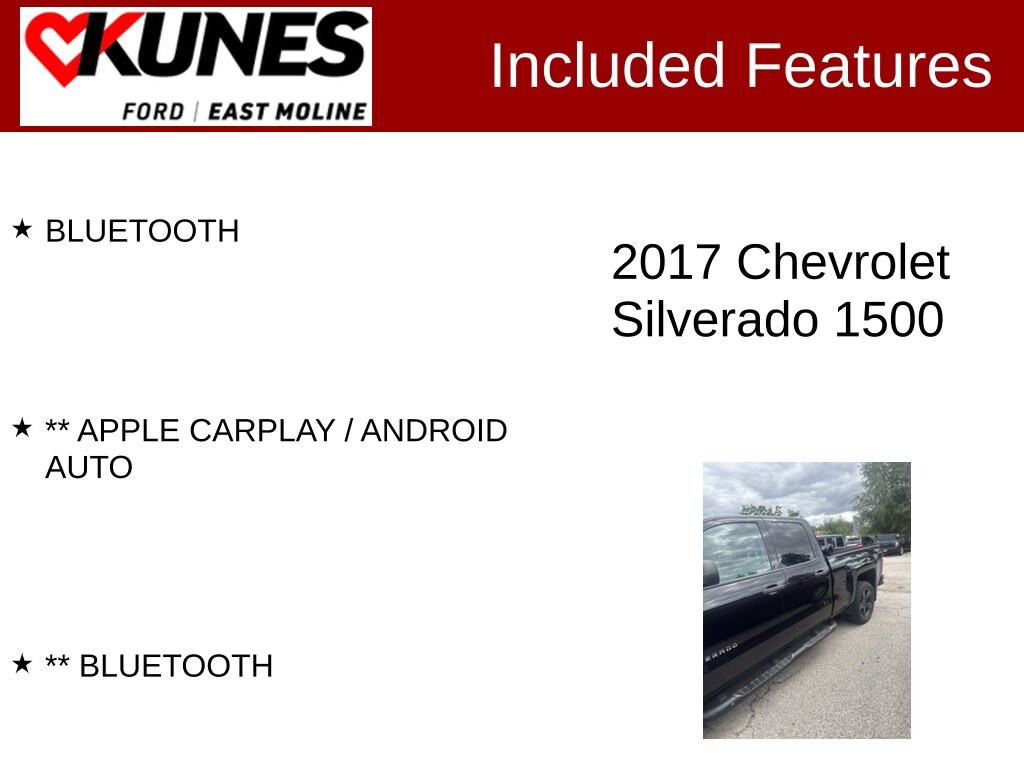 Used 2017 Chevrolet Silverado 1500 Custom Truck Double Cab