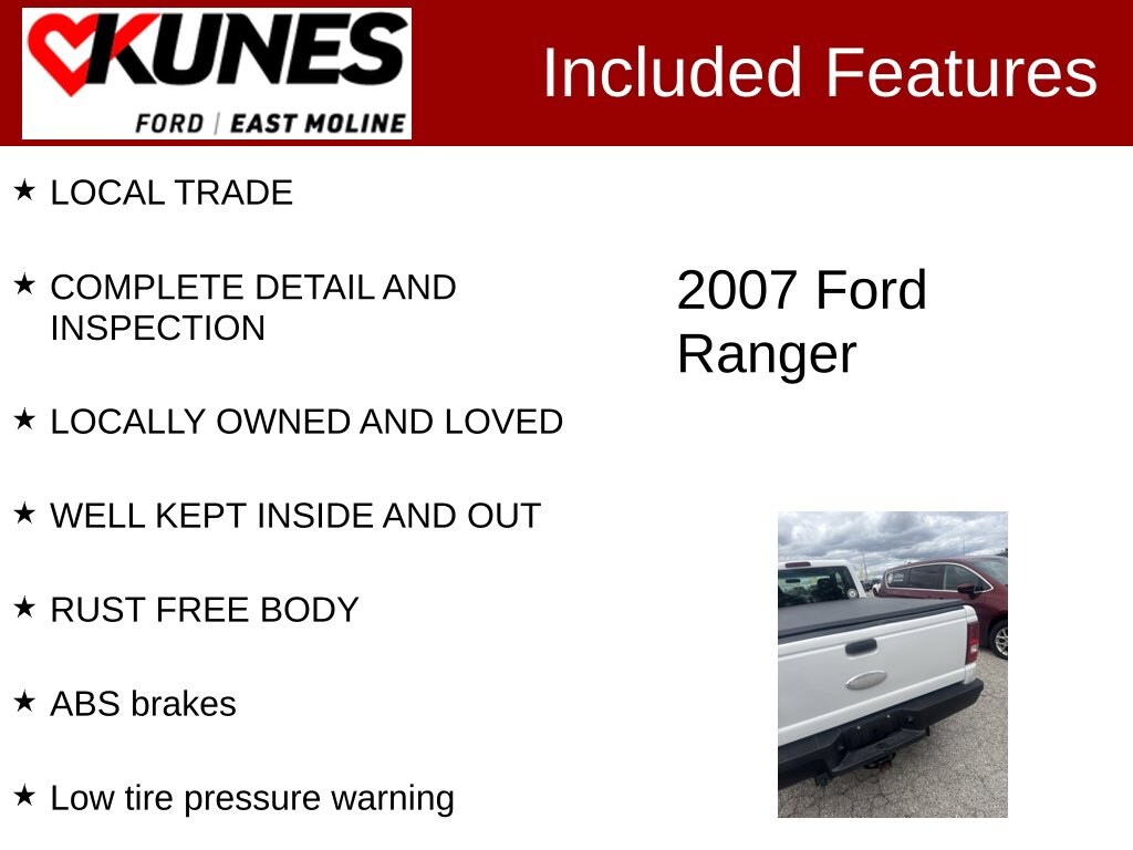 Used 2007 Ford Ranger XL Truck Super Cab