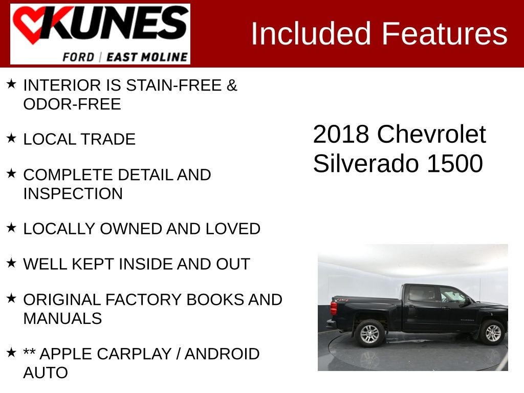 Used 2018 Chevrolet Silverado 1500 LT LT1 Truck Crew Cab