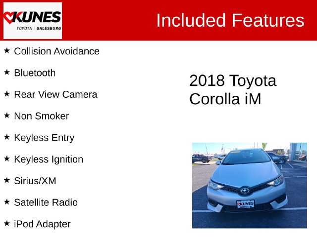 Used 2018 Toyota Corolla iM Base Hatchback