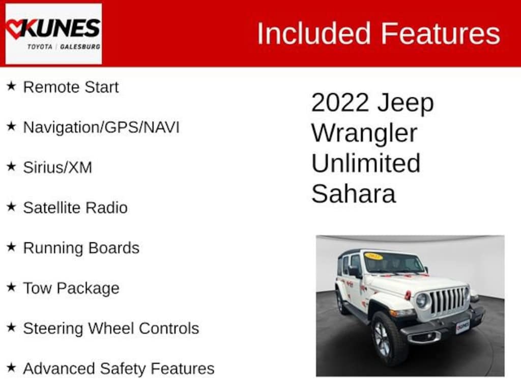 Used 2022 Jeep Wrangler Unlimited Sahara SUV