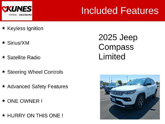 Used 2025 Jeep Compass Limited SUV