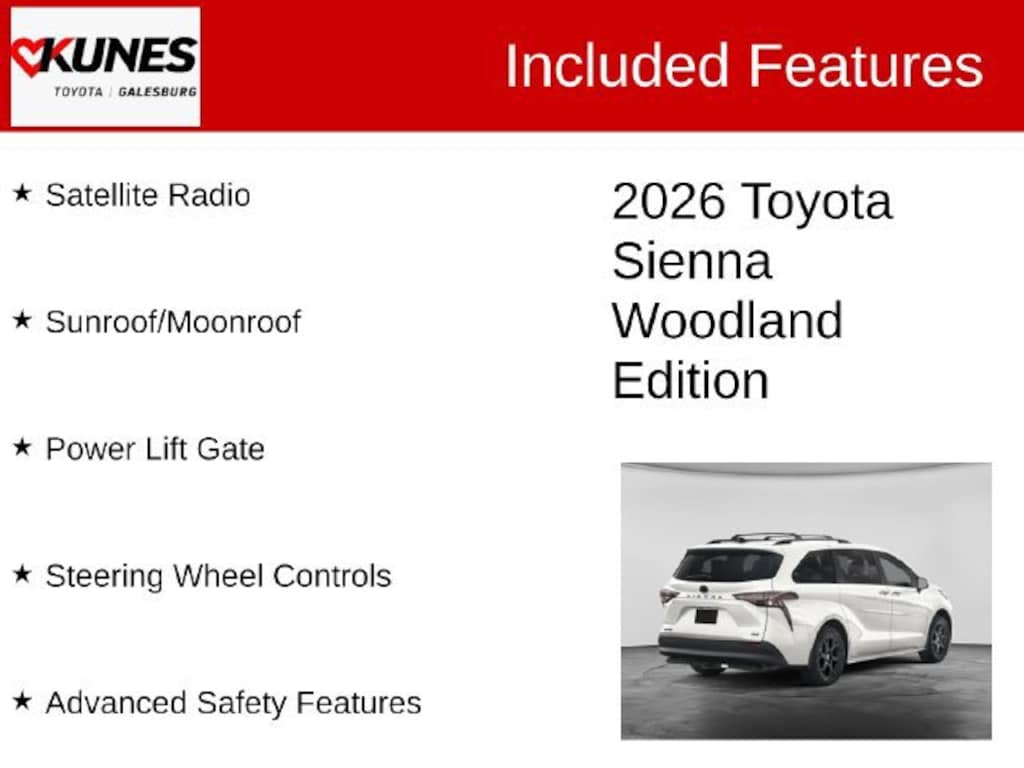 New 2026 Toyota Sienna Woodland Edition WOODLAND EDITION