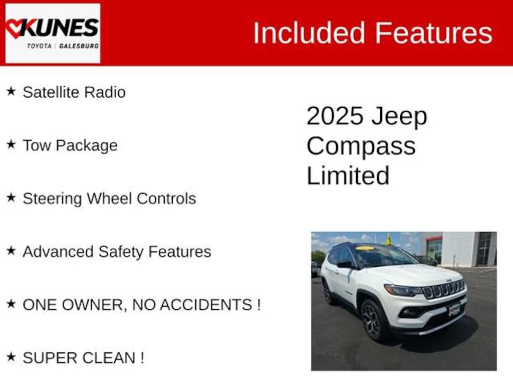 Used 2025 Jeep Compass Limited SUV