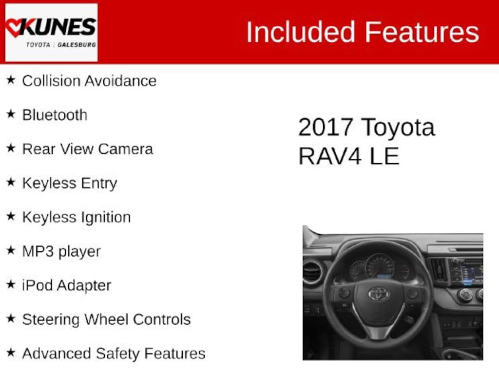 Used 2017 Toyota RAV4 LE SUV