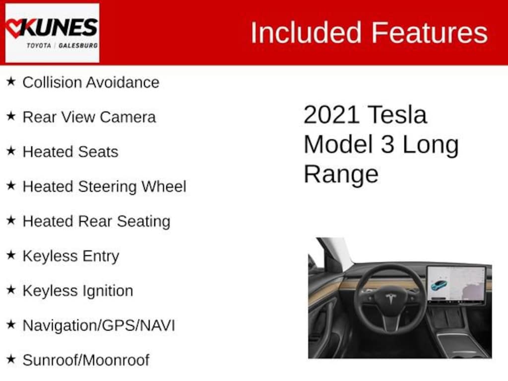 Used 2021 Tesla Model 3 Long Range Sedan