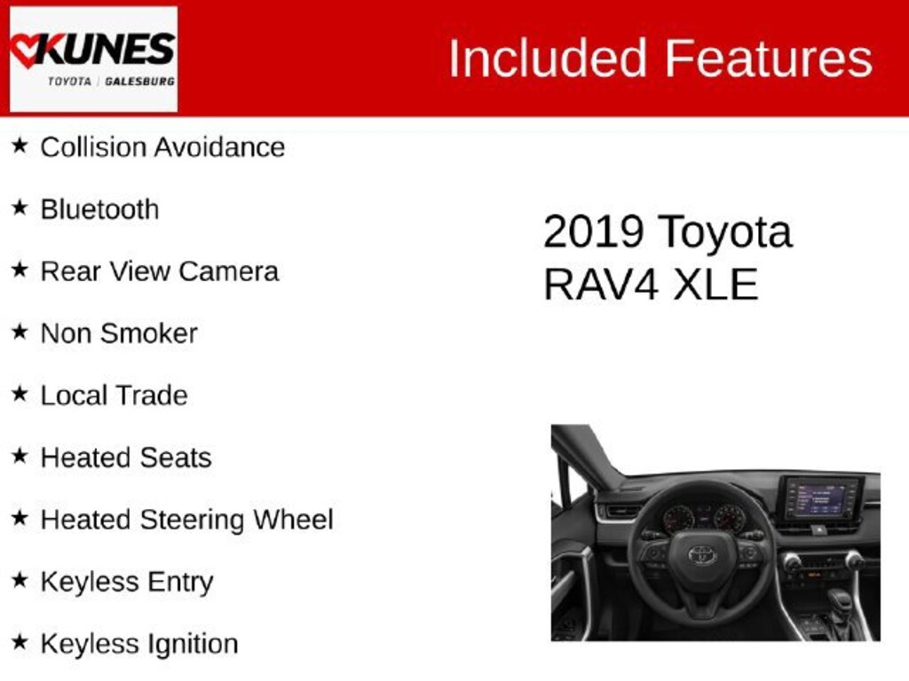 Used 2019 Toyota RAV4 XLE SUV