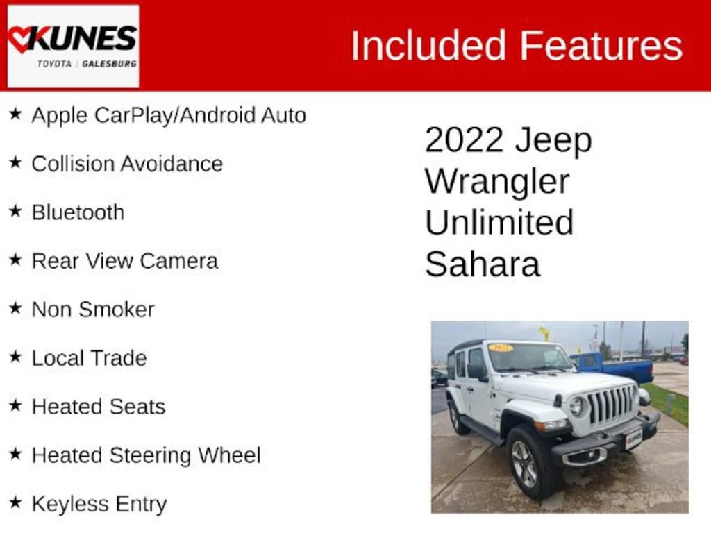 Used 2022 Jeep Wrangler Unlimited Sahara SUV