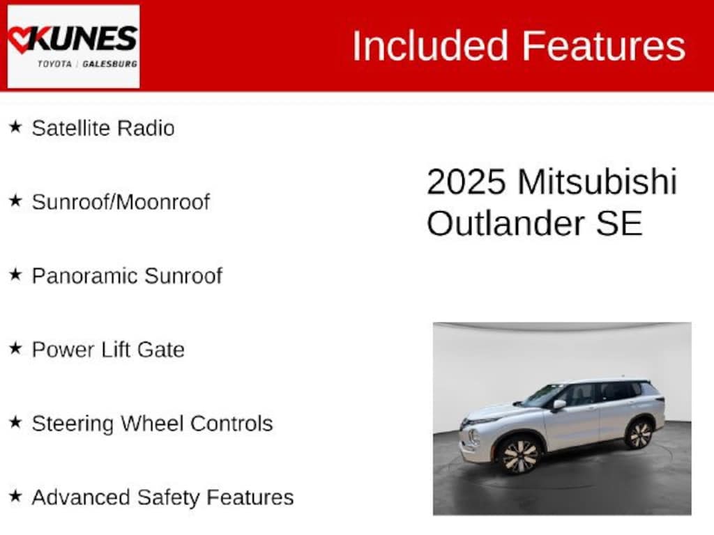 Used 2025 Mitsubishi Outlander SE SUV
