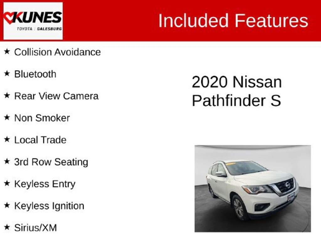 Used 2020 Nissan Pathfinder S SUV