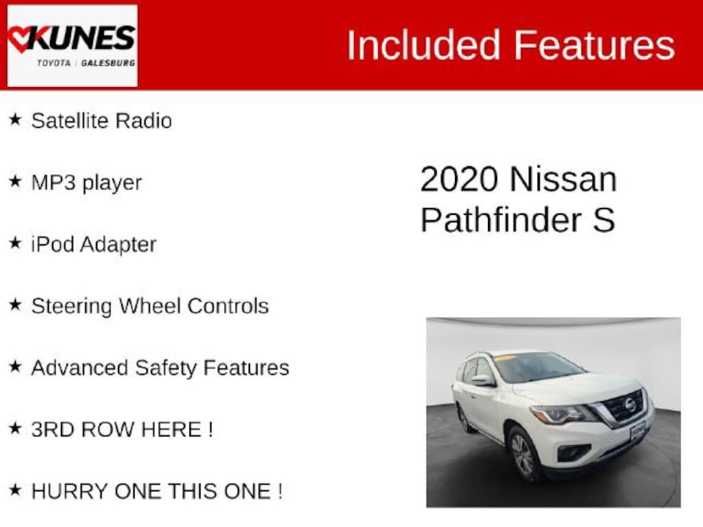 Used 2020 Nissan Pathfinder S SUV