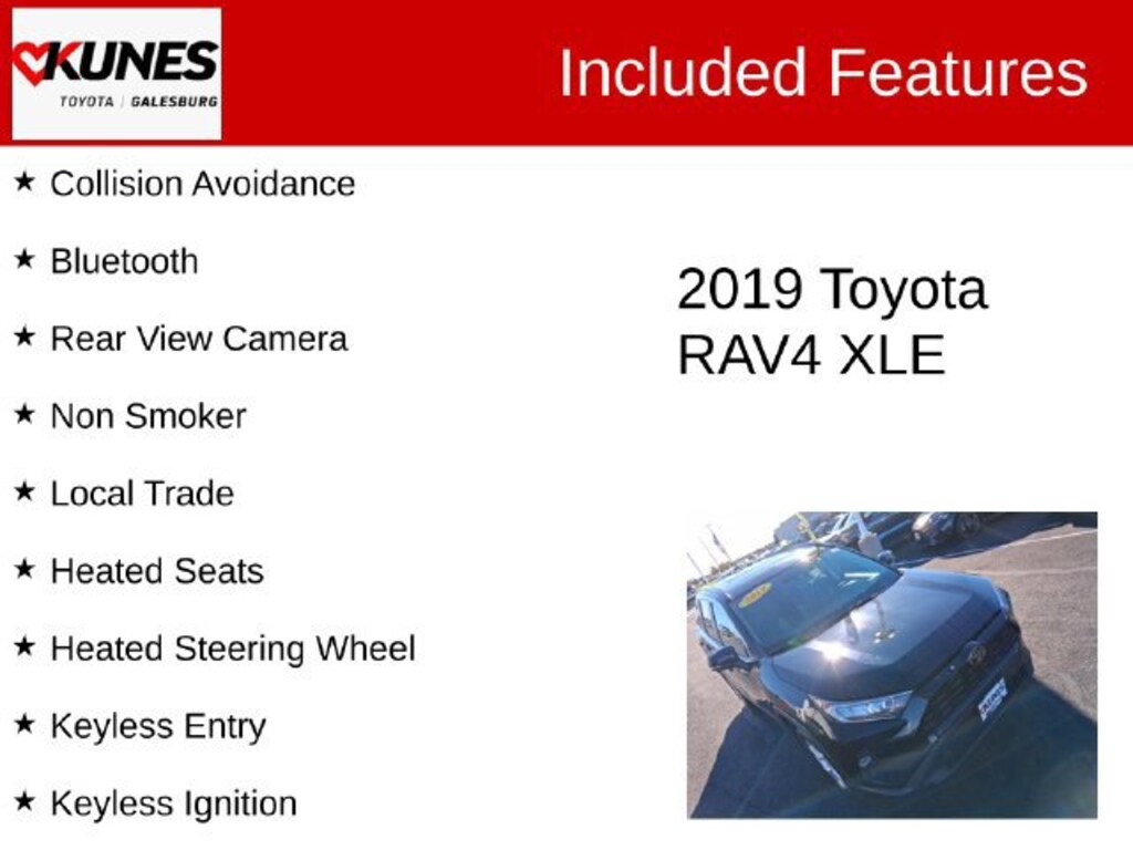 Used 2019 Toyota RAV4 XLE SUV