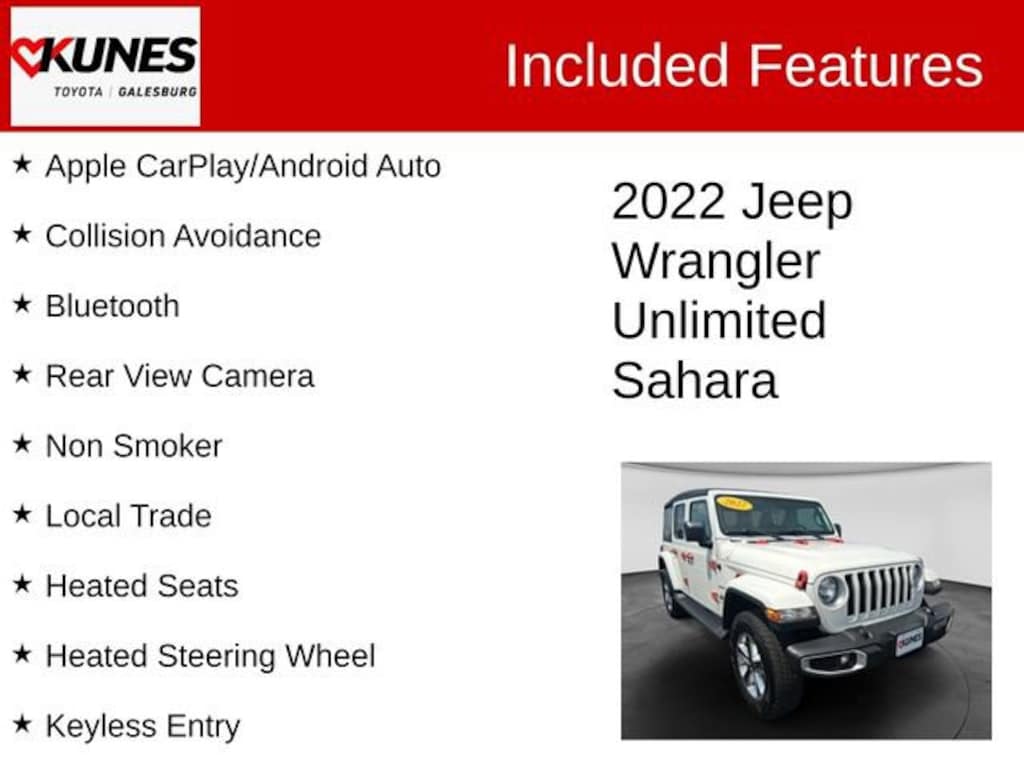 Used 2022 Jeep Wrangler Unlimited Sahara SUV