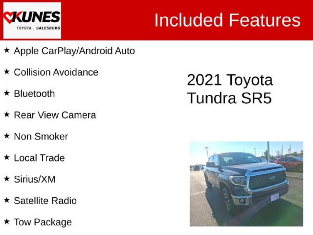 Used 2021 Toyota Tundra SR5 5.7L V8 Truck CrewMax