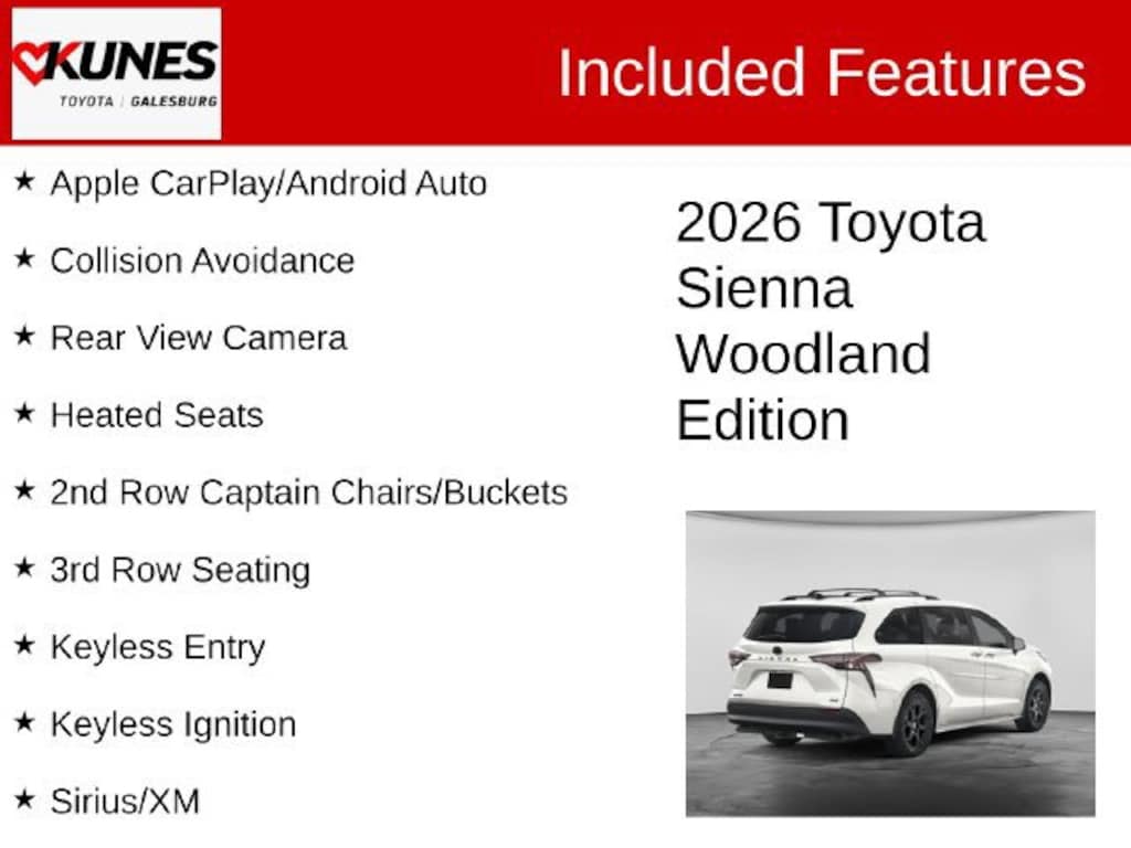 New 2026 Toyota Sienna Woodland Edition WOODLAND EDITION