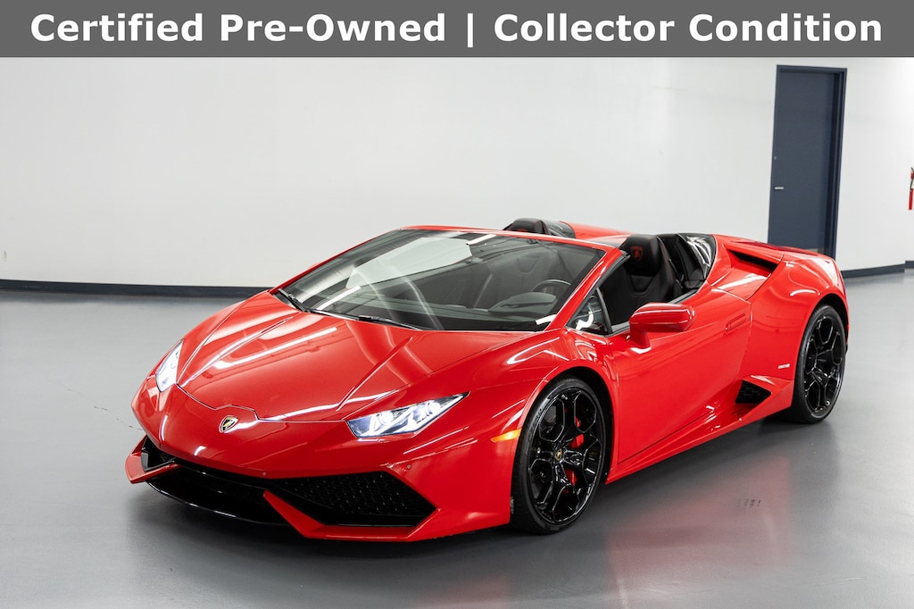 Certified 2017 Lamborghini Huracan LP610-4S Spyder