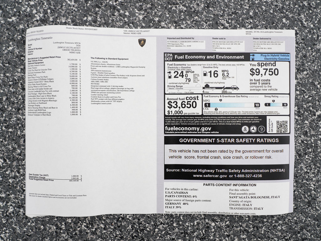 2026 Lamborghini Temerario Base - Photo 49